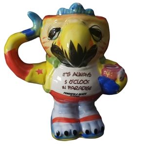 Herzfelds Parrot Mug 5 1/2" It's Always 5 O'Clock In Paradise Margarita Mug